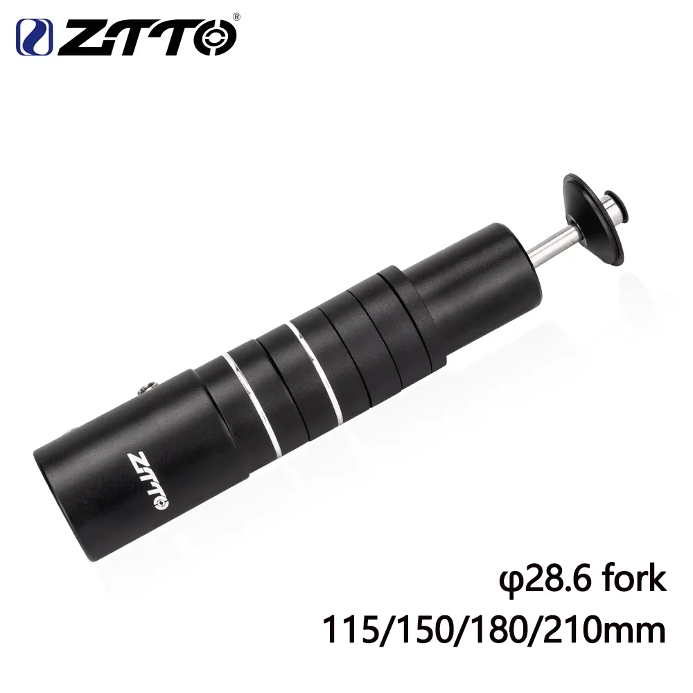 ZTTO Aluminum Alloy Bicycle Fork Stem Height Extender Handlebar Riser for MTB Road Bike 115mm 150mm 180mm 210mm 28.6mm Spacers view 6