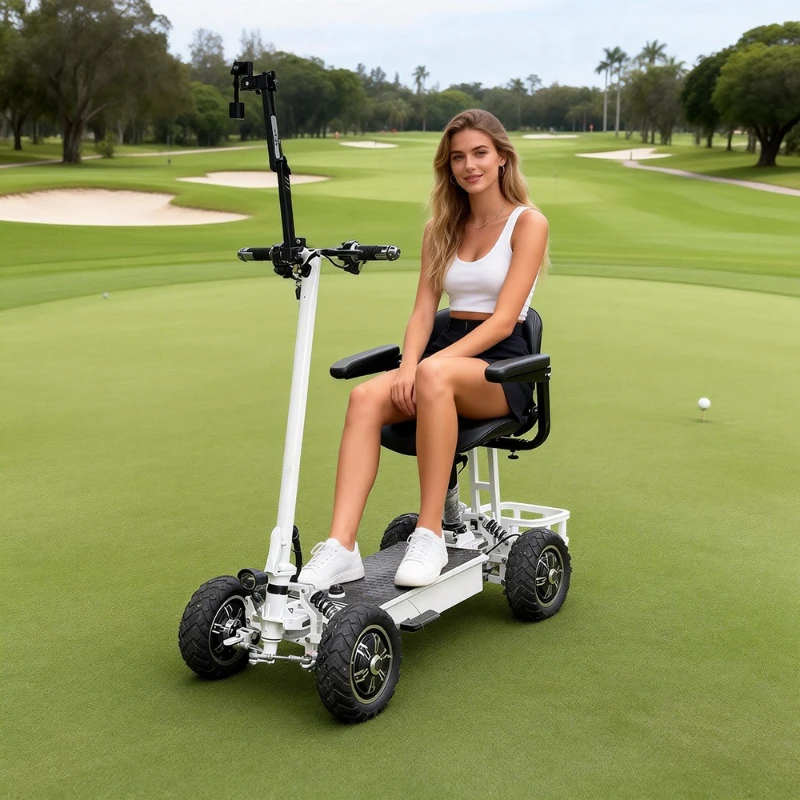 

Electric golf cart single car long battery life special sightseeing travel four wheels foldable