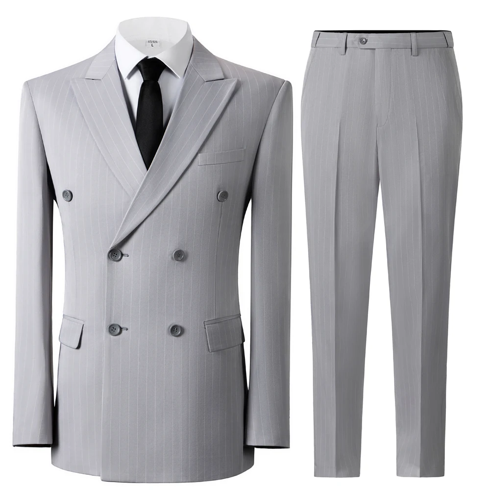 

Elegant Men's Suits Design Peak Lapel Formal Groom Party Wear Customized Premium Men's Tuxedo 2 Pieces Blazer and Pants Set