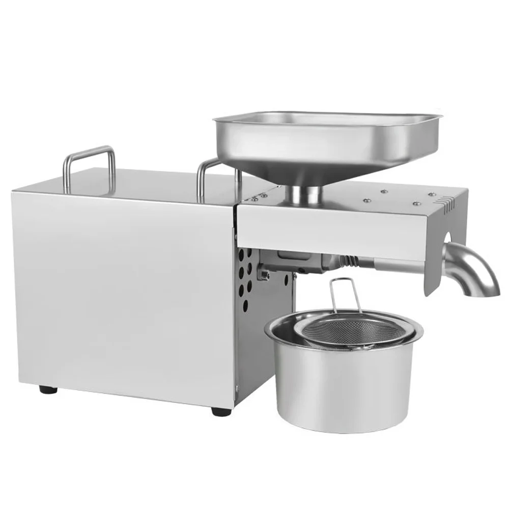 Small household oil press, intelligent stainless steel kitchen appliances, peanut oil edible oil processing equipment