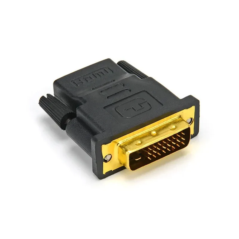 Dvi com conversor hdmi dvi 24 + 1 macho para hdmi plugue fêmea compatível hdtv projetor monitor adaptador de vídeo estender divisor de cabo
