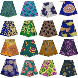 Ankara African Prints Batik Pagne Real Wax Fabric Africa Sewing Wedding Dress Crafts Material 100% Polyester Tissu BY The Yard