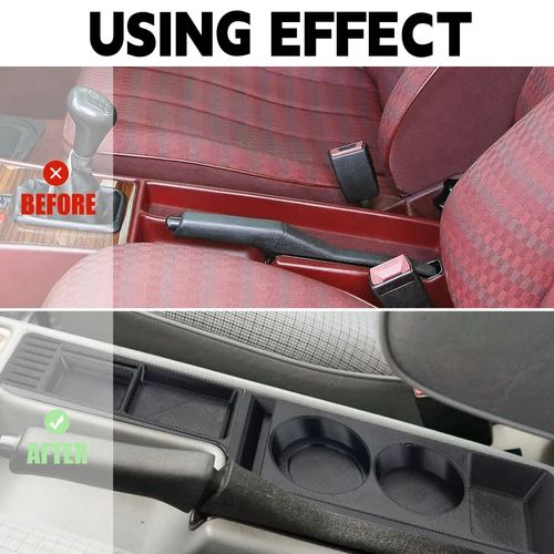 Imagen 2 del producto Portavasos de coche ABS para Mercedes W201 190E portavasos doble para bebidas y café