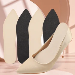 Sandalias Tacones altos Medias almohadillas Plantilla de cuero para zapatos Inserción antideslizante Mujeres Ultrafinas Absorción de sudor Transpirable Se puede pegar