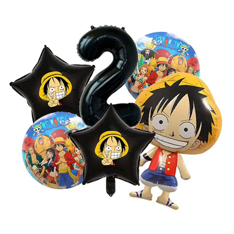 One Piece Going Merry Ship Foil Balloon Supershape Mylar for Anime Birthday Party Photo Prop Decoration