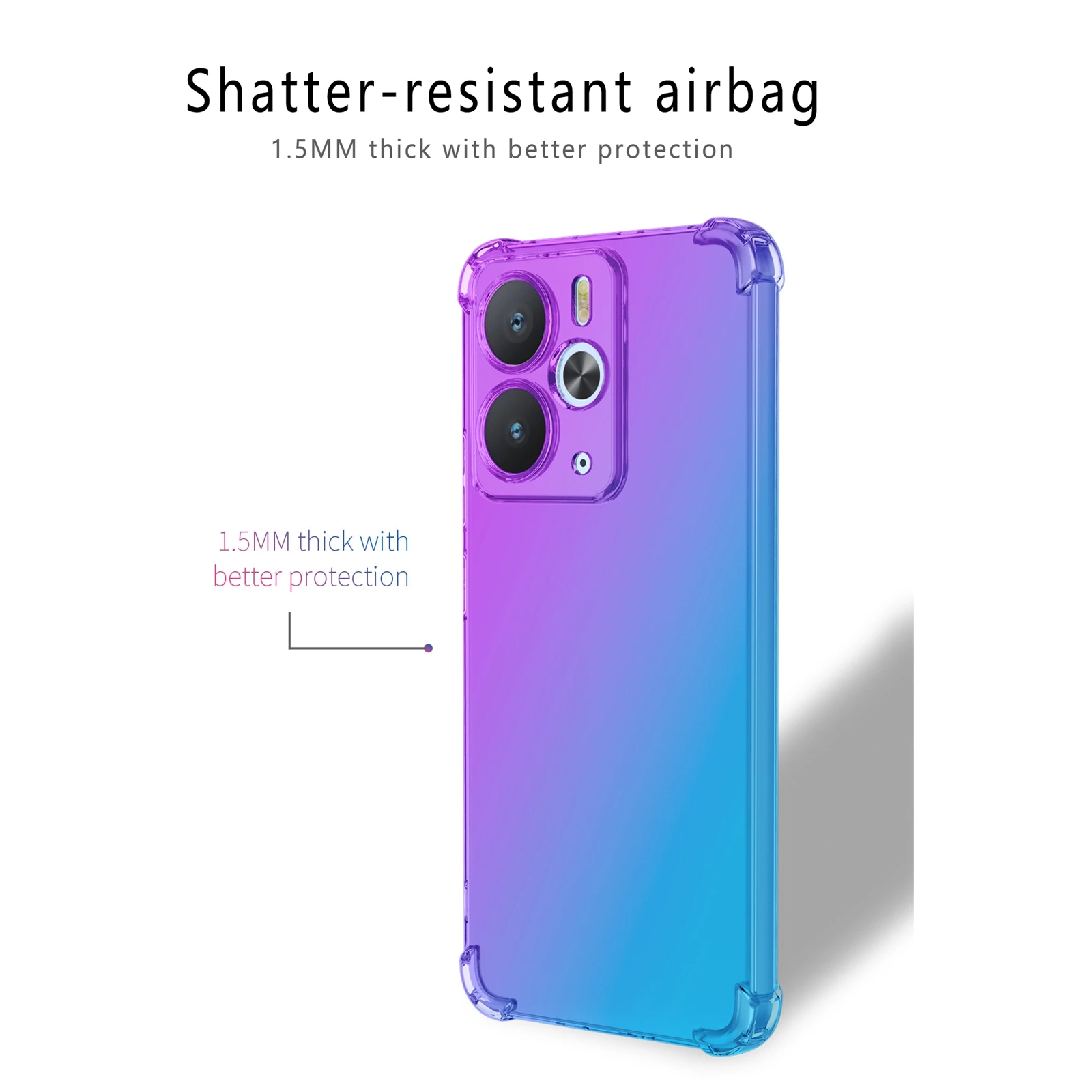 Nuovo Airbag Custodia in TPU sfumato antiurto per Realme 14 5G Realme 14T Cover protettiva Shell posteriore Coque Fundas