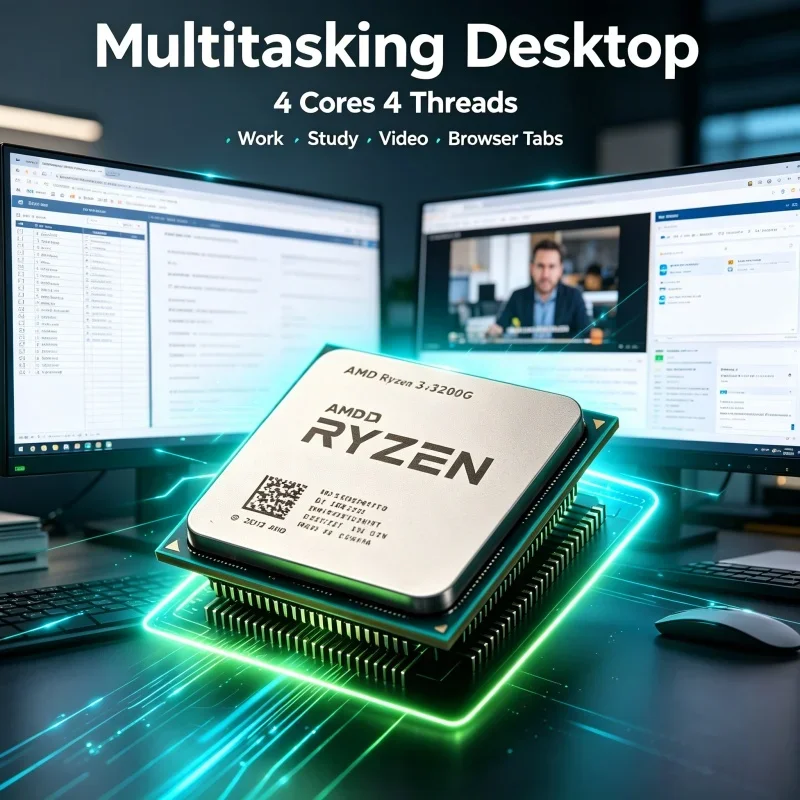 processeur-de-bureau-am4-tray-cpu-r3-3200g-avec-carte-graphique-integree-radeon-vega-8-faible-consommation-d'energie-65w