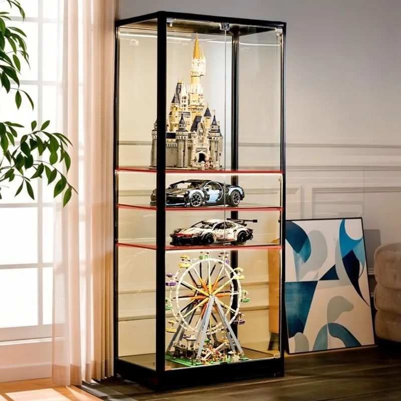 Display cabinet Household transparent dustproof building block Castle model cabinet Display cabinet