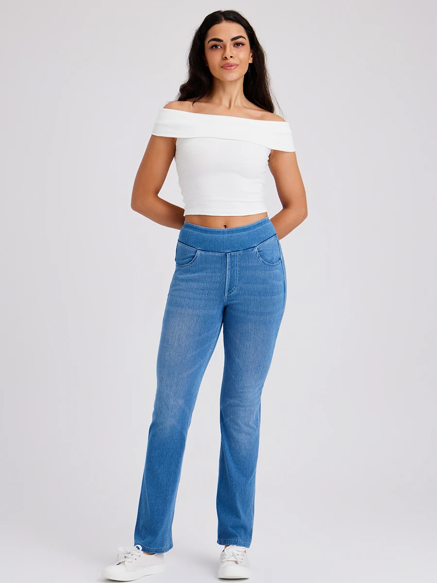 Muyafei Women High Waist Stretch Skinny Jeans Ankle Length Tummy Control Casual Figure Flattering Comfortable Fashion Daily Wear