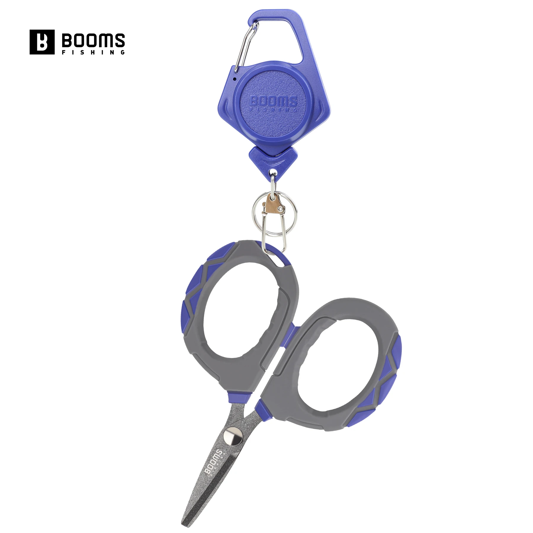 

Booms Fishing XW01 Fishing Braid Line Scissors with Retractable KeyChain Buckle For Fishing Tackle Carabiner Accessorie Set