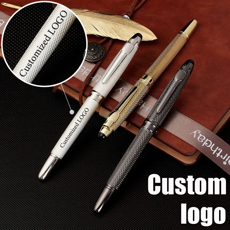 

High end luxury metal signature pen,writing stationery, high-quality ballpoint pen, busines office customized logo ballpoint pen