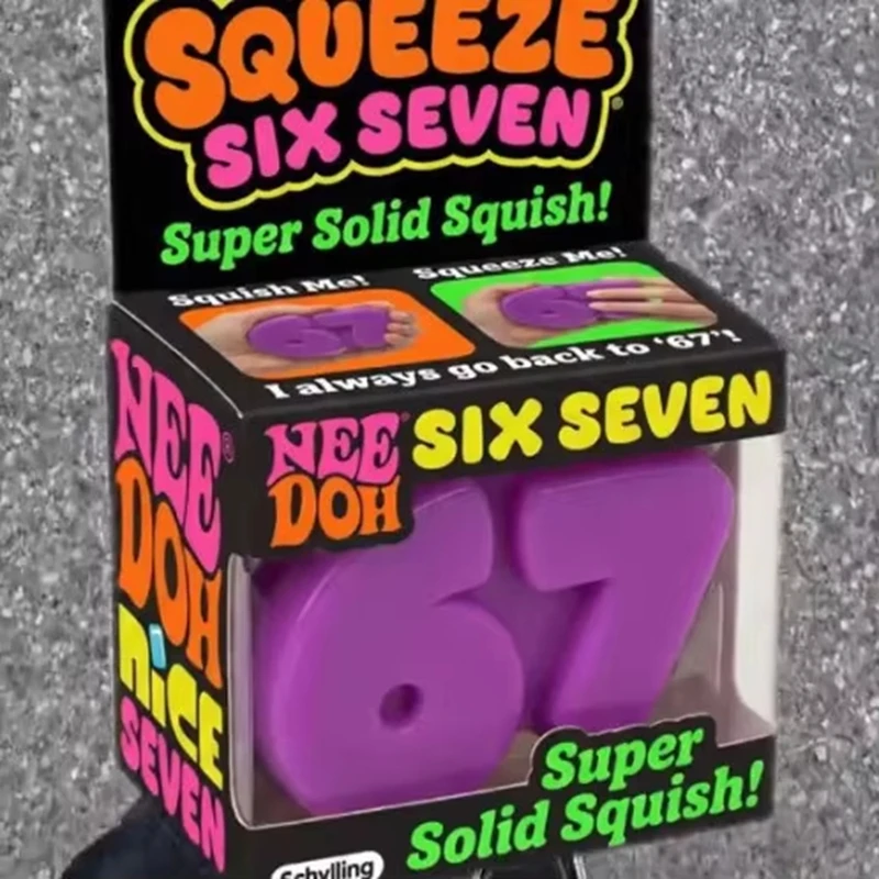 Number 67 TPR Squishy Toy Set Soft Squeeze Slow Rebound Creative Fidget Toys Stress Relief Daily Relaxation New Style For Gift