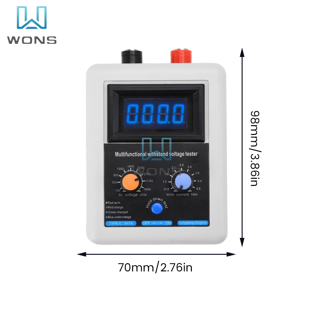 Imagem -03 - Transistor Tester Tensão 0v3500v Igbt Diodo Mos Triode Mov Led Capacidade de Tensão Não Stand Tester Tensão