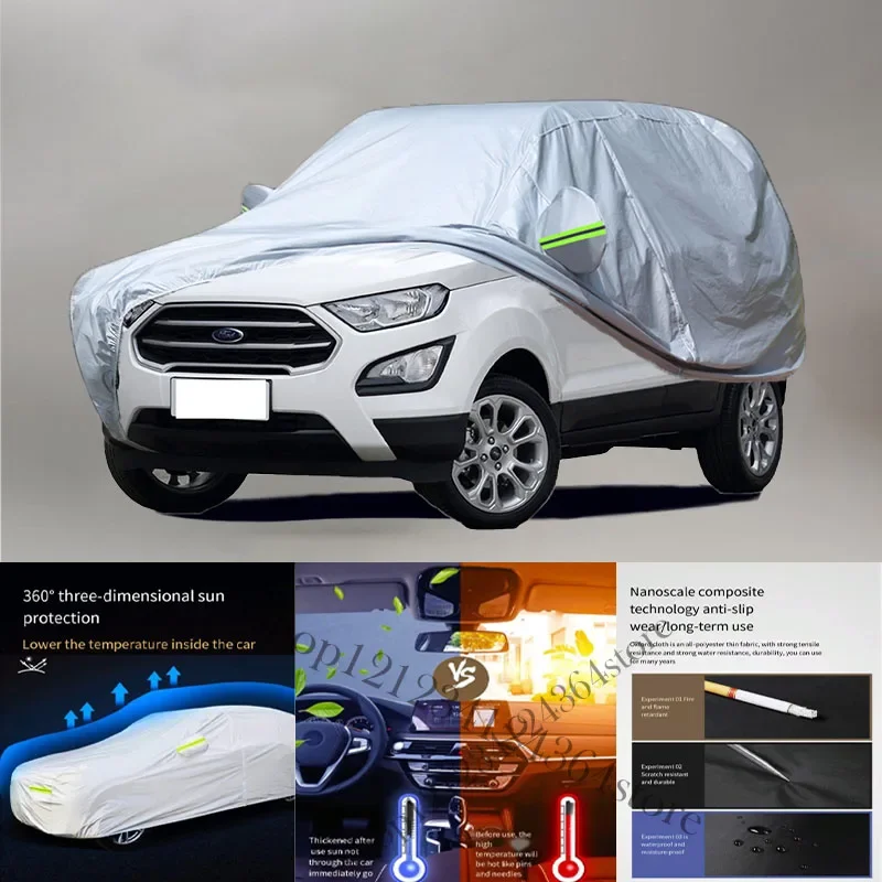 

For Fiat ECOSPORT 210T Car cover Exterior Car Cover Outdoor Protection Full Car Covers Waterproof Sunshade Snow Cover Anti uv