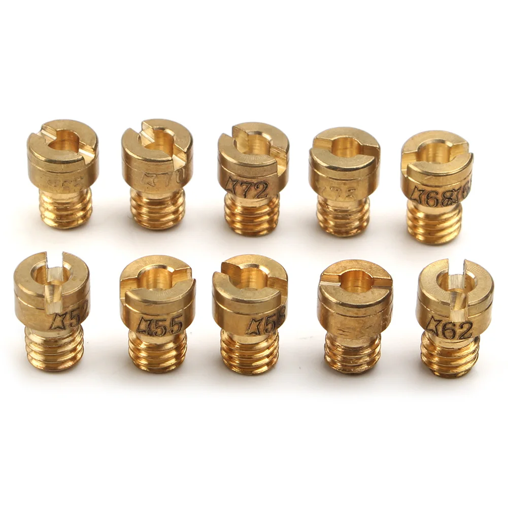 10PCS Motorbike Carburettor Nozzle Set 52-75 For Puch Maxi moped moped Bing Hercules M4 4MM Motorcycle Parts