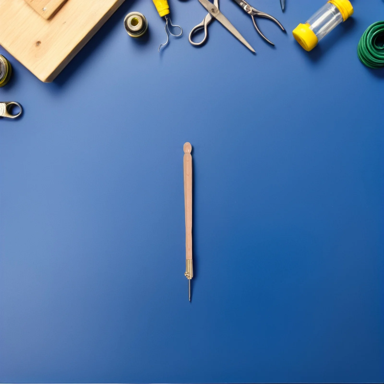 

2Sets French Beading Needle Copper Embroidery Tool Set Precise Threading Sequins Beads Crochet Handle Beading Needles