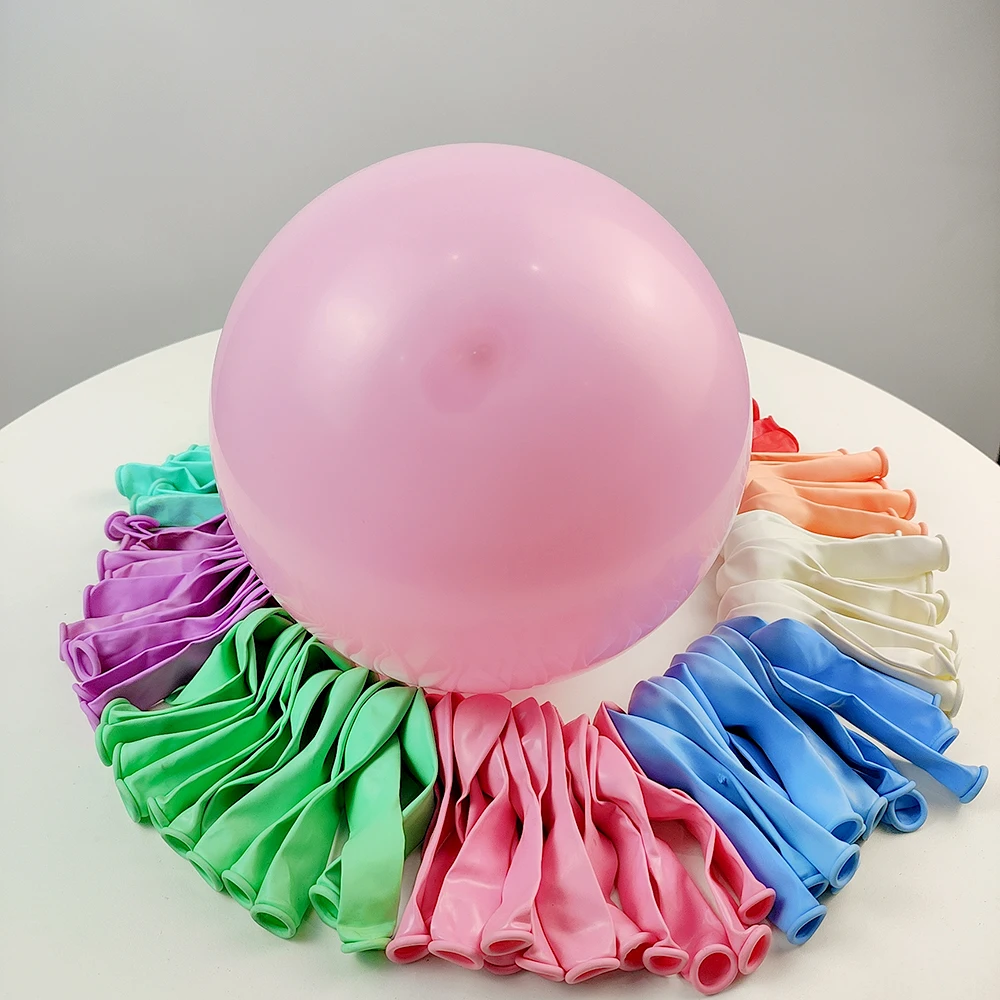 Pink Yellow Green White Macaron Candy Balloon 5/10/12/18/36inch Latex Balloon Birthday Party Wedding Wedding Room Decoration