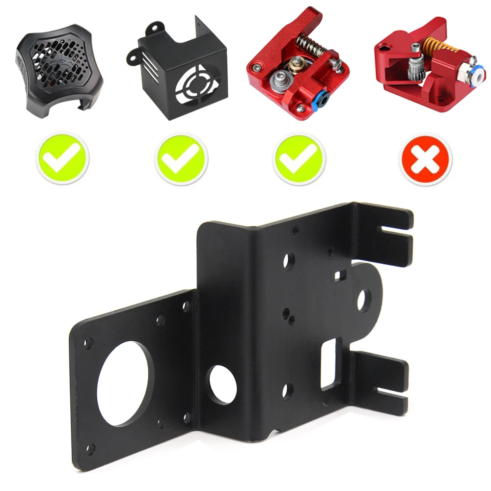 Direct Enkele Gear Versie Extruder Upgrade Ondersteuning Aluminium Plaat Kit Gemakkelijk Print Flexibele Filament Voor Ender3/ V2/ 3 pro / CR10