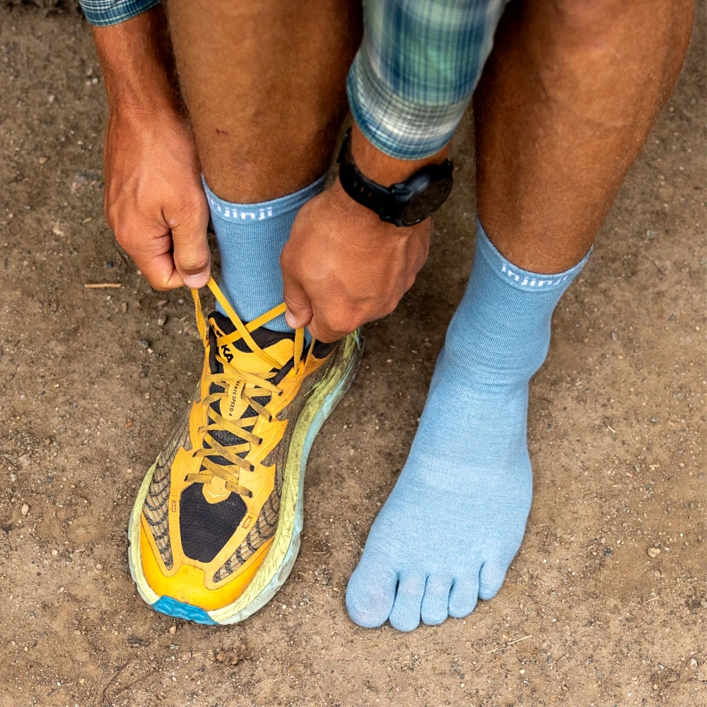 Injinji five-finger socks coolmax sports casual split toe socks.