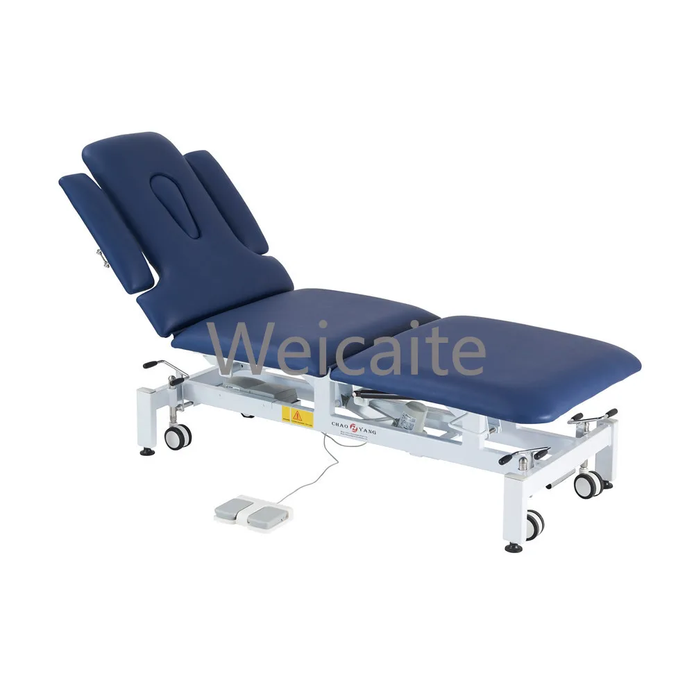 

5 Section Electric Stretcher Physio Bed Ultrasound Machine Physiotherapy Electricity Lumbar Medical Table Power Treatment Bed