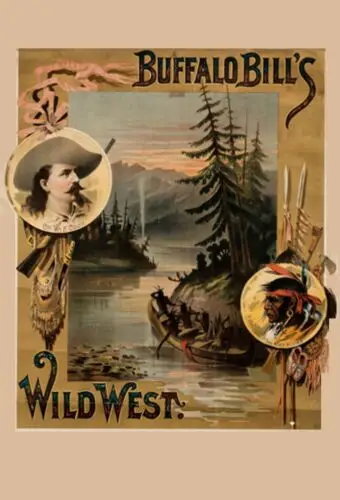 Buffalo Bills Wild West Show  VERY VERTY RARE Poster All Metal Tin Sign  8 x 12