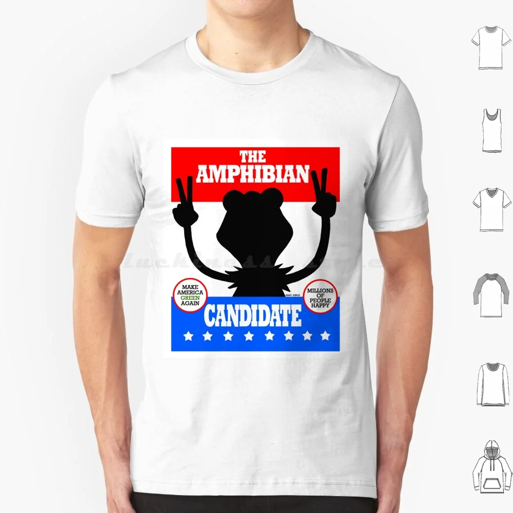 The Amphibian Candidate T Shirt 6Xl Cotton Cool Tee The Frog President America