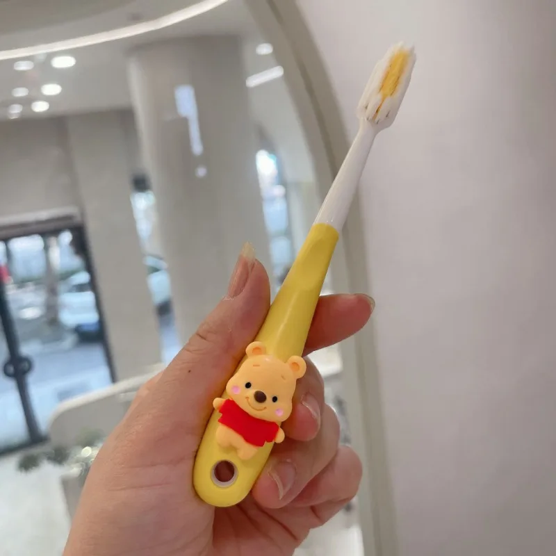 Disney Pooh Bear Stitch Toothbrush Soft Bristles Cartoon Children Tooth Brush Teeth Deep Cleaning Girl Dental Oral Care Brushes