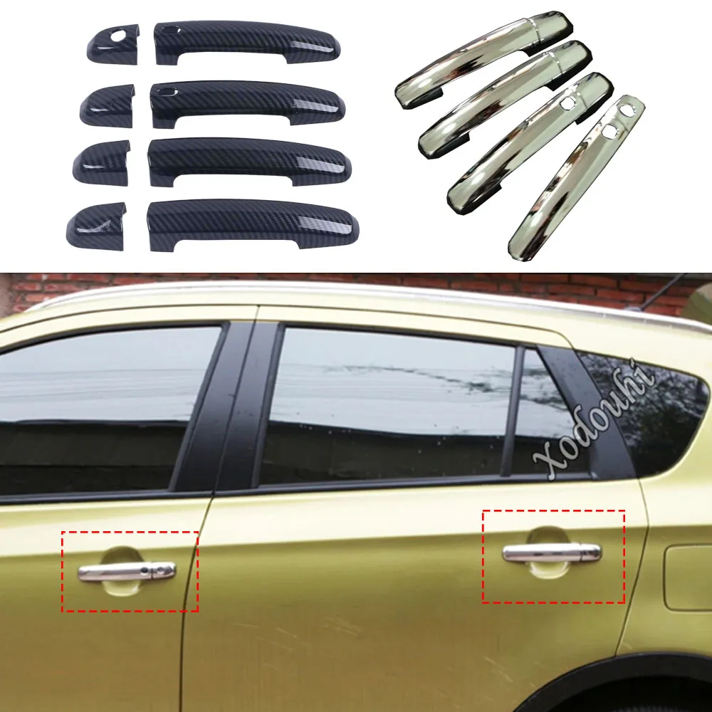 For Suzuki S-cross Scross SX4 2014 2015 2016 2017 Car Body Cover Detector Stick Frame Lamp Trim ABS Armrest Door Handle Part