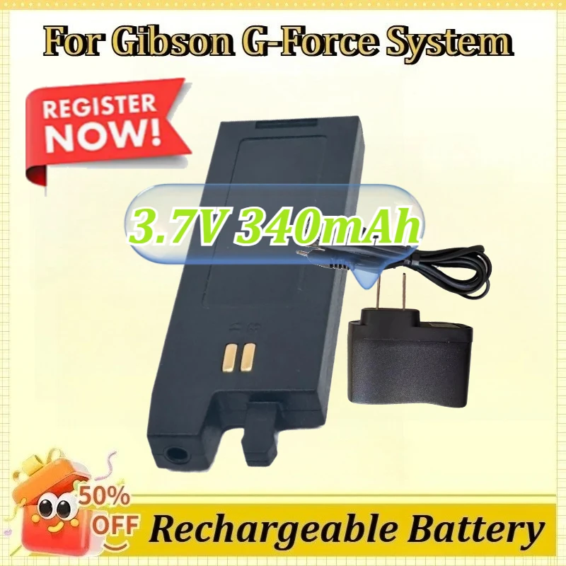 

3.7V 340mAh Appropriate for Gibson G-Force System Rechargeable Batteries