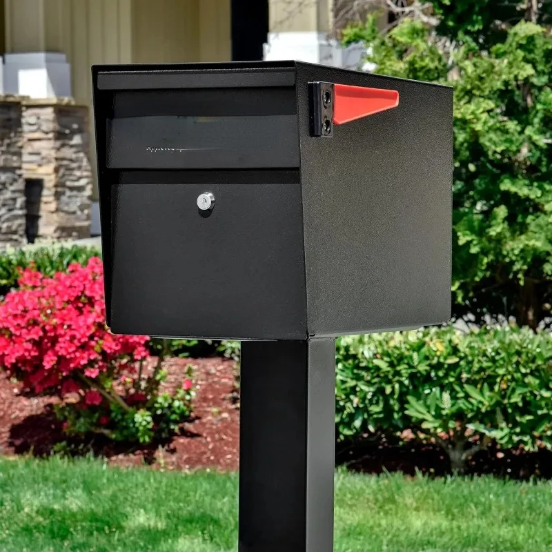 Mail Boss 7121 Black in-Ground Mounting Post 43 X 4 X 4 Inches for Use with Mailbox Letter Box Postal Box US