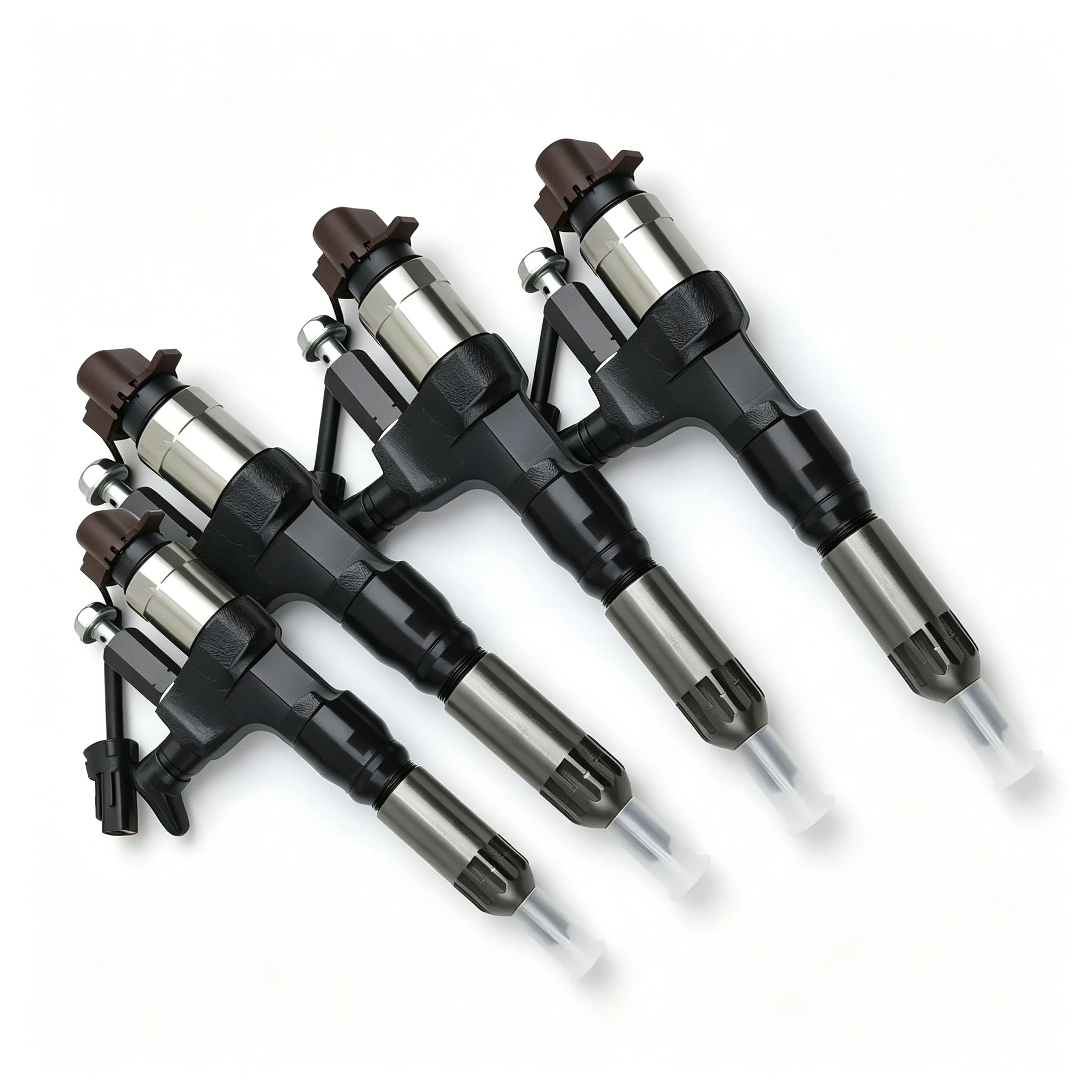 1/4pcs Diesel Fuel Injector Nozzle 095000-6353 23670-E0050 for Hino Kobelco Excavator J05E J06E Engine 2006-2015 Replacement