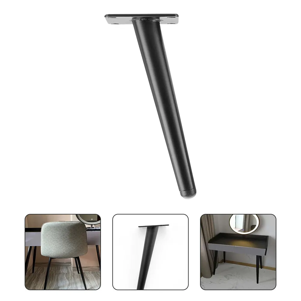 金属製テーブル脚交換用部品-リビングルーム、寝室、キッチン用-硬鉄構造-簡単設置-収納可能-ゴム底