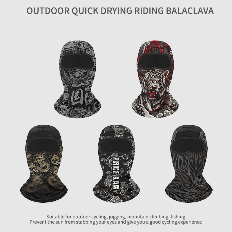 Summer Motorcycle Balaclava Bicycle Hat MTB Bike Bicycle Helmet Hood Caps Men Skull Full Face Mask Breathable Cycling Headgear