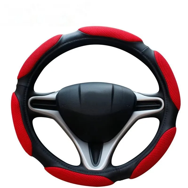 3D Car-Styling Car Steering Wheel Cover Sandwiches Sport Type 38cm