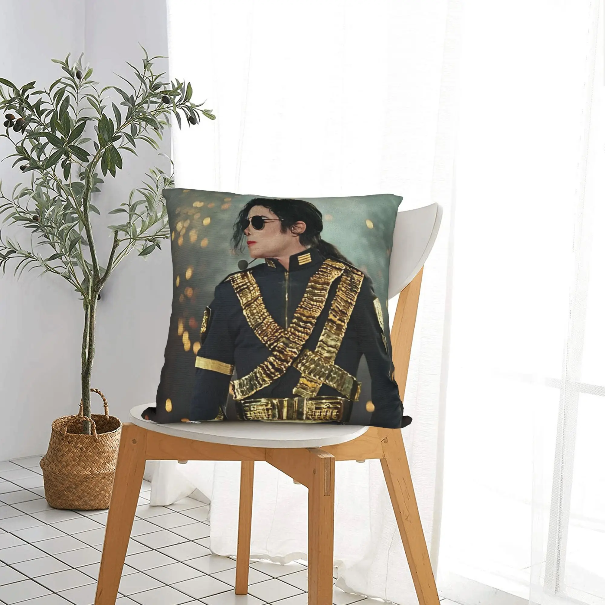 261 MJ Dangerous Tour Square Pillow Cases Cushion Covers Custom Zipper Decorative Pillowcase for Car 18