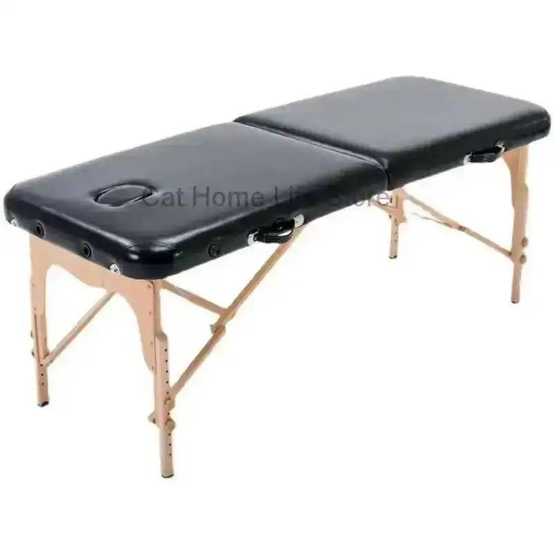 

Stretcher Professional Facial Lounger Wooden Massage Bed Folding Chair Beauty Bed Camilla Portatil Para Masaje Salon Furniture