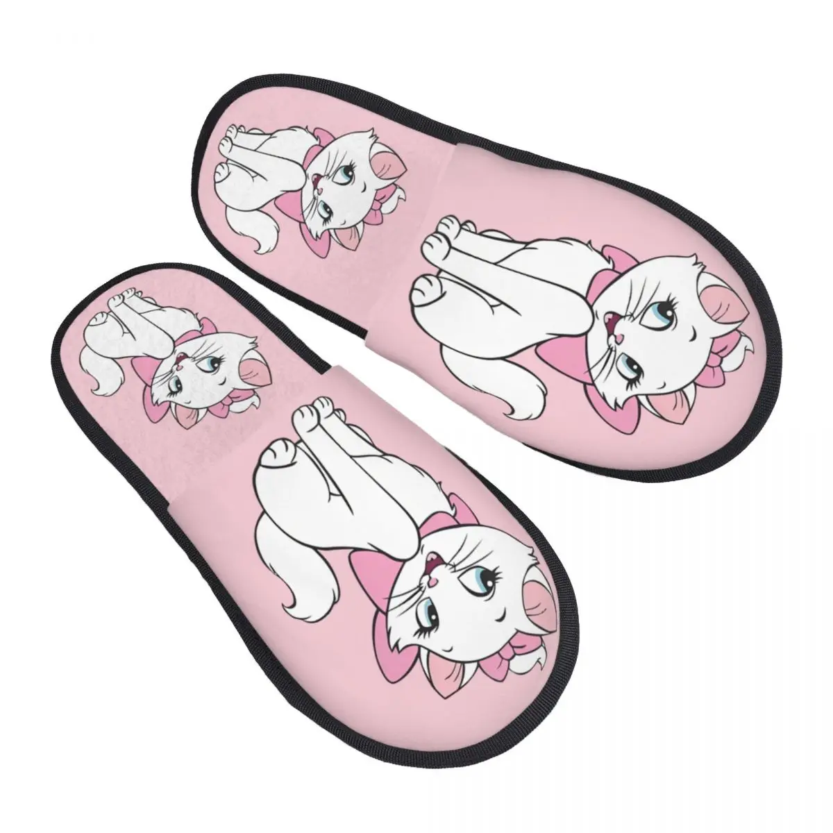 

Custom Marie Cat Memory Foam Slippers Women Soft Warm Cute Persian Cat House Slippers