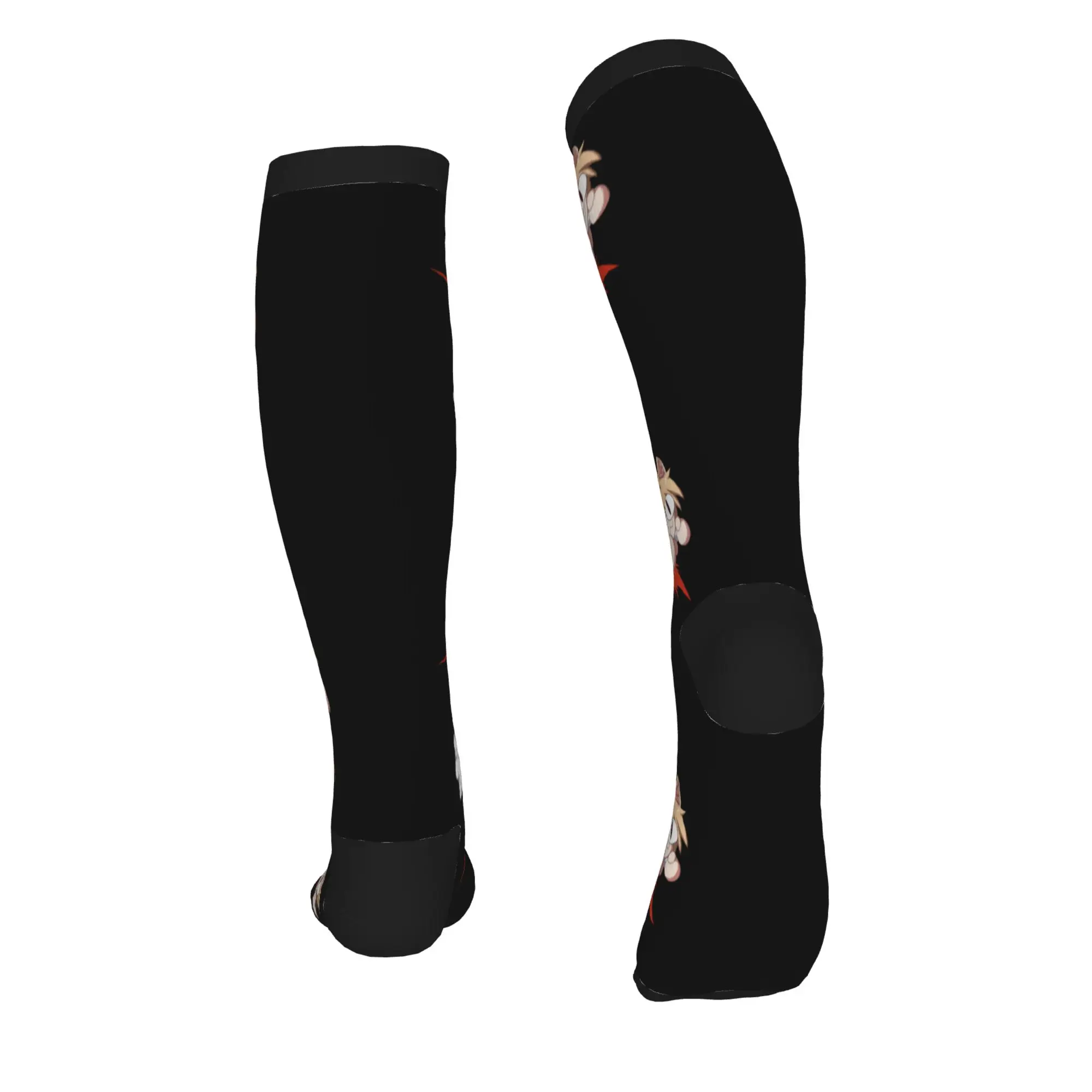 Neco Arc Cartoon Animated Cat Men Women Sports Compression Socks Unisex Fun  Spring Summer Autumn Winter Dress Socks view 3