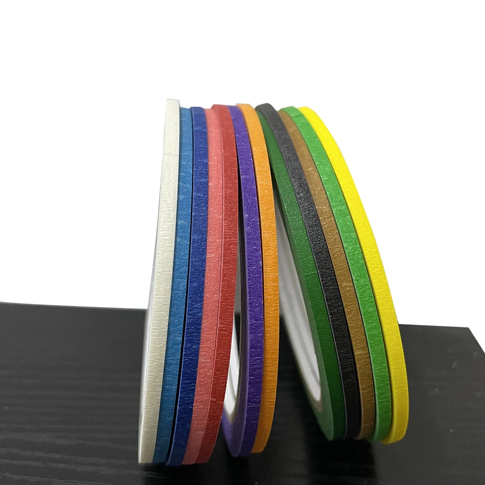 

12 Pcs/set Rainbow Solid Color Masking Washi Sticky Paper Tape Adhesive Printing DIY Scrapbooking Deco 3mm Wide 20M Length