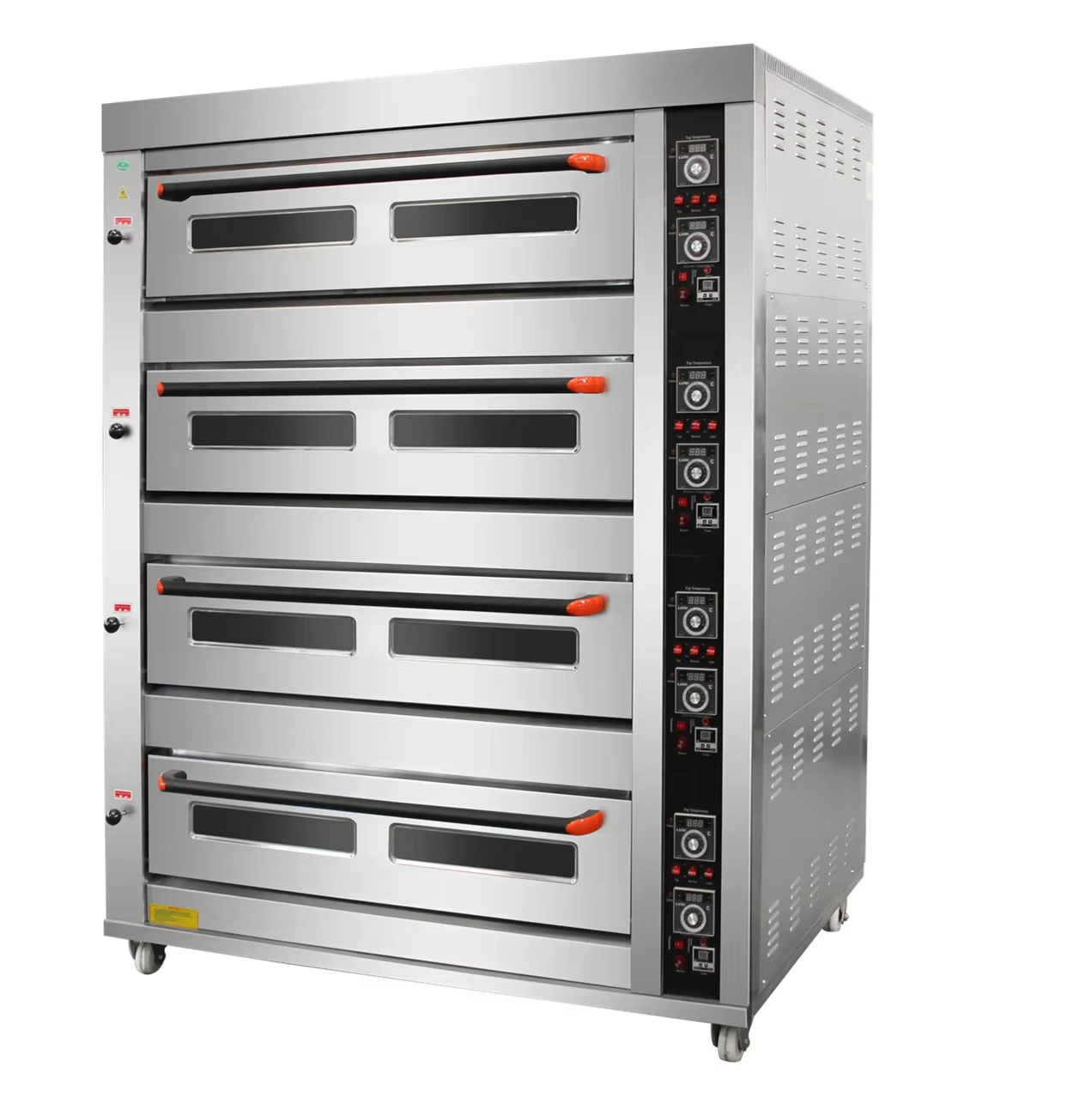 Industrial Big Pizza 3 4 Decks 9 12 16 Trays Gas Power Electric Bread Deck Commercial Oven Bakery Equipment for Baking Cake Sale