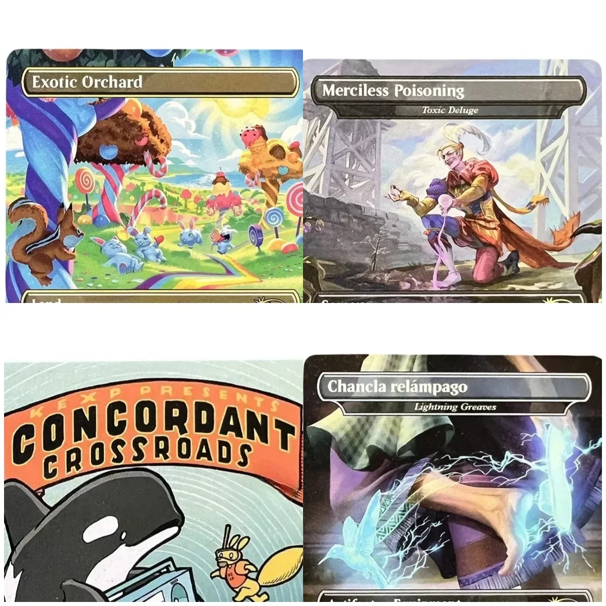 SLD Holo (Exotic Orchard /Absorb into Time) TCG Magical Proxy Cards Quality Proxy Gathering Board Playing Game Trading Cards