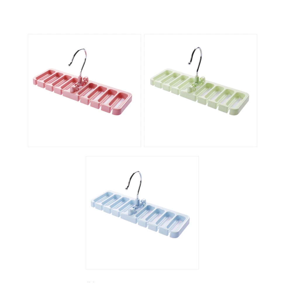 

Belt Hanger Storage Pink 8 Ties Rack Anti Necktie ganizer Hanger Slip Closet Saver Tie Tie Rack Scarf Holder
