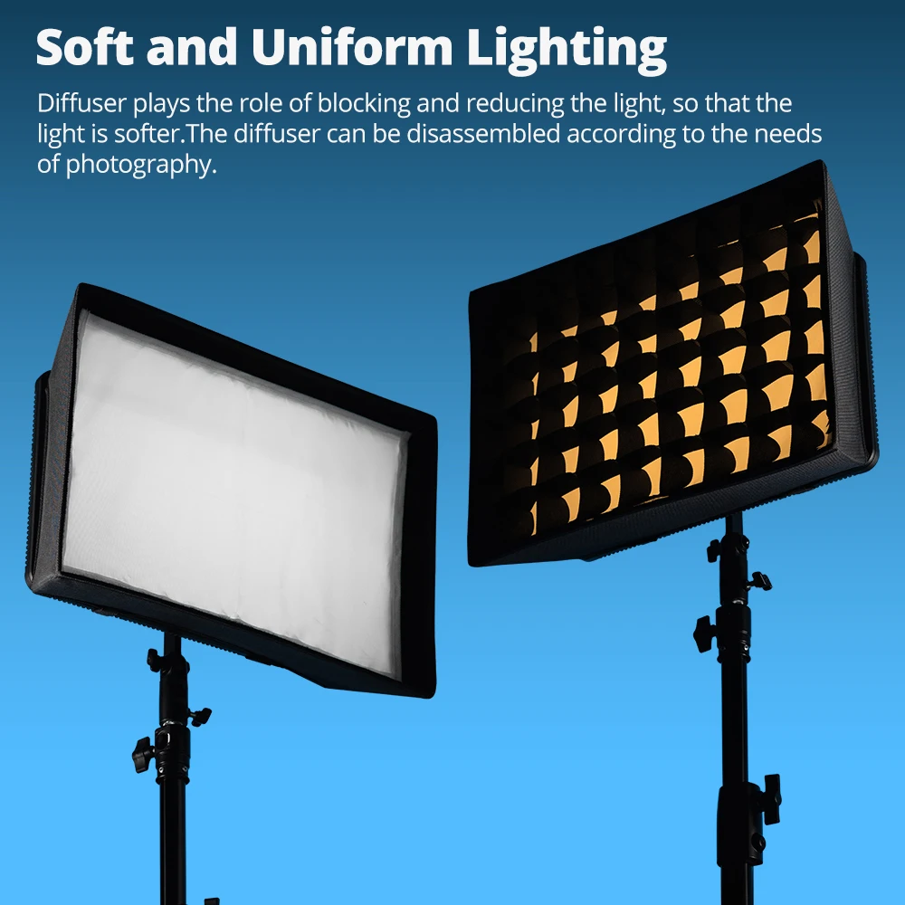 Godox LEDP260C LED Video Soft Light Diffuser Honeycomb Grid Softbox for Godox LED Video Light (Softbox Only)