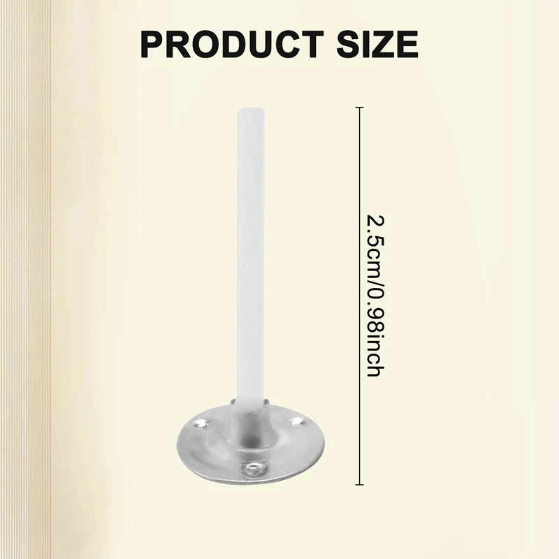 500 ชิ้นเทียน 1 นิ้วต่ําควันเทียน Wick กับแท็บโลหะชา Light Wicks สําหรับทําเทียน