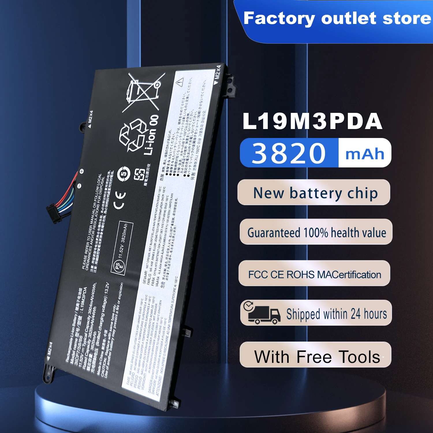 

DXT New Laptop Battery L19M3PDA For Lenovo ThinkBook 14 15 G2 G3 ITL Series Lenovo K4e-ARE K4e-ITL Series L19L3PDA L19C3PDA