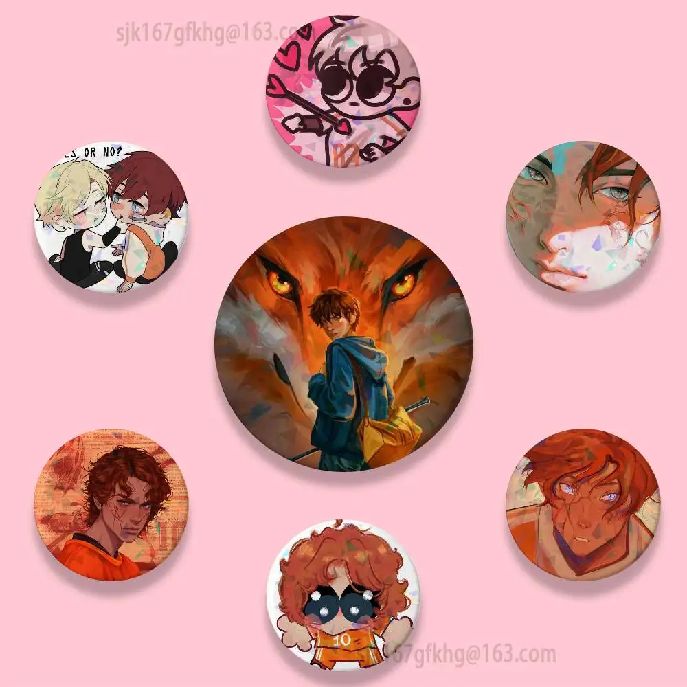 The Foxhole Court  Tinplate Coin Badges Personalized Handmade Round Brooches Photo Text Graphic Pins Accessory Gift for Friend