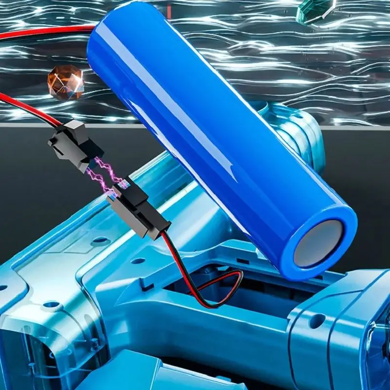 Neue Feuer Elektrische Wasserpistole Spielzeug Große Kapazität Verriegelung Kammer Feuer Explosion Flash Vollautomatische Kontinuierliche Wasserpistole