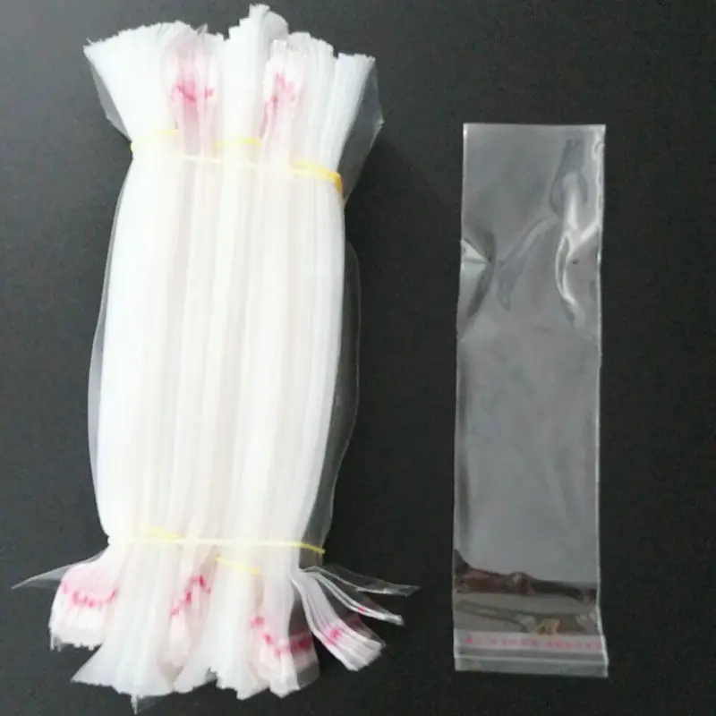 200/100pcs Disposable self-adhesive clear plastic bag, small self-sealing packaging for candy, biscuits, pens, jewelry or gifts