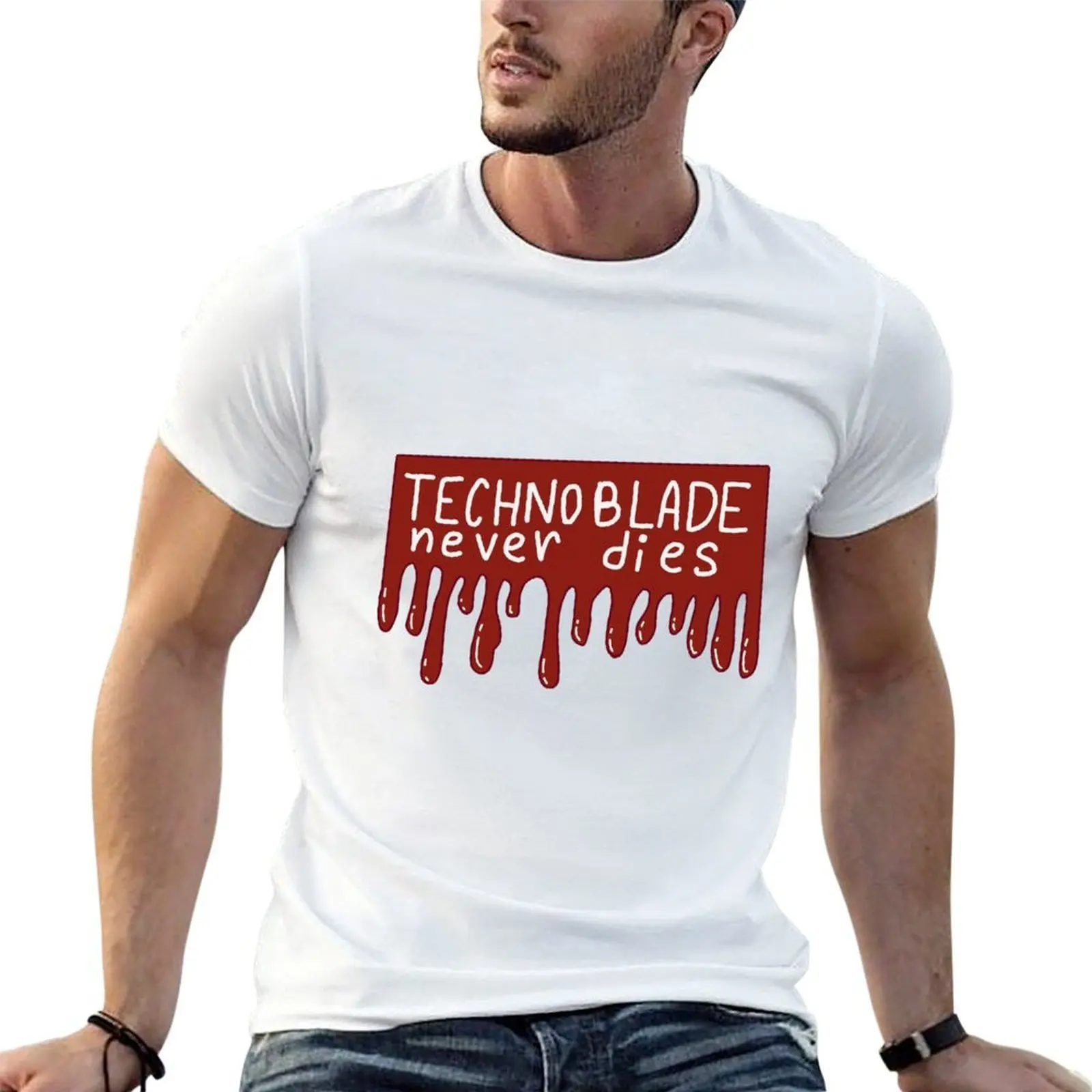 Technoblade never dies T-Shirt funny meme t-shirts customs design your own plain black t shirts men