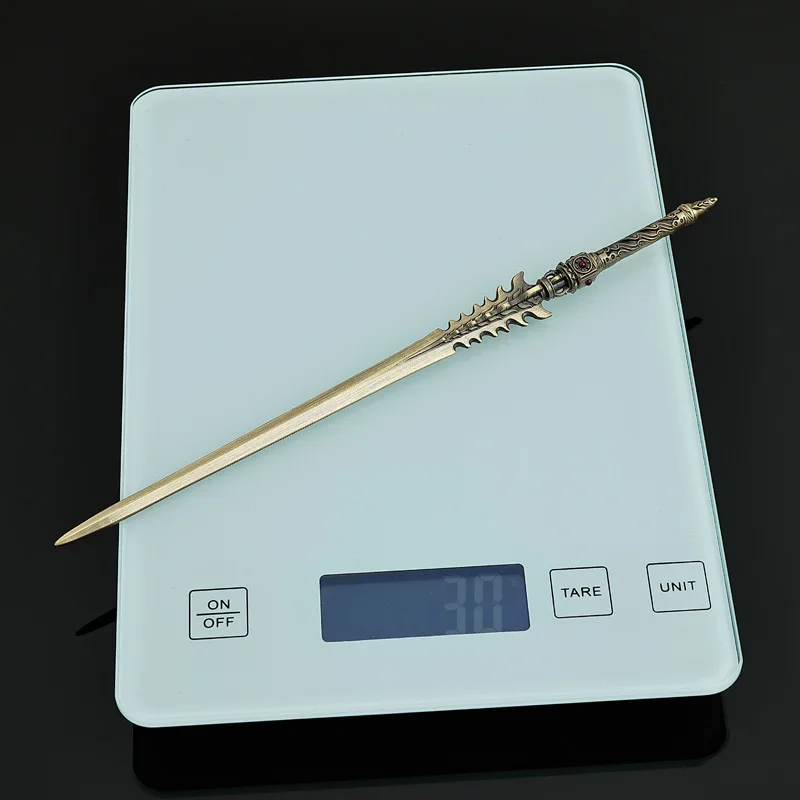 22 cm/8.66in Koude Wapens Model Metalen Handwerk Ornament Model Chase The Sun Zwaard Speelgoed Ornament Model Desktop Display collectie